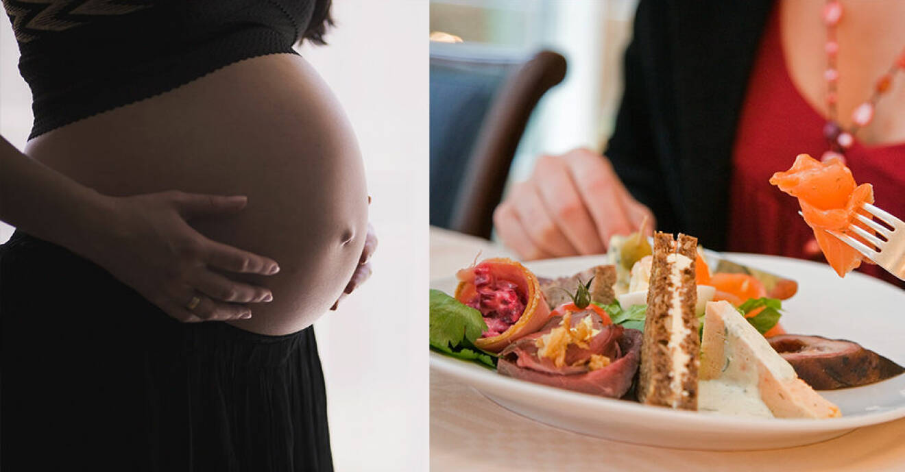 Vad är egentligen okej att äta när man är gravid.