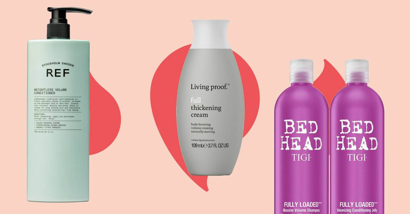 Tre produkter som hjälper till att ge fylligare hår