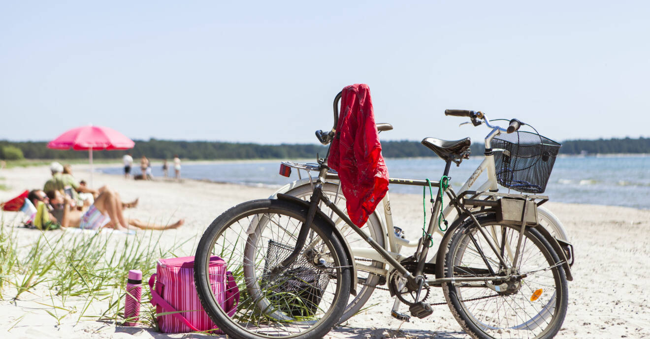 Cykel på stranden