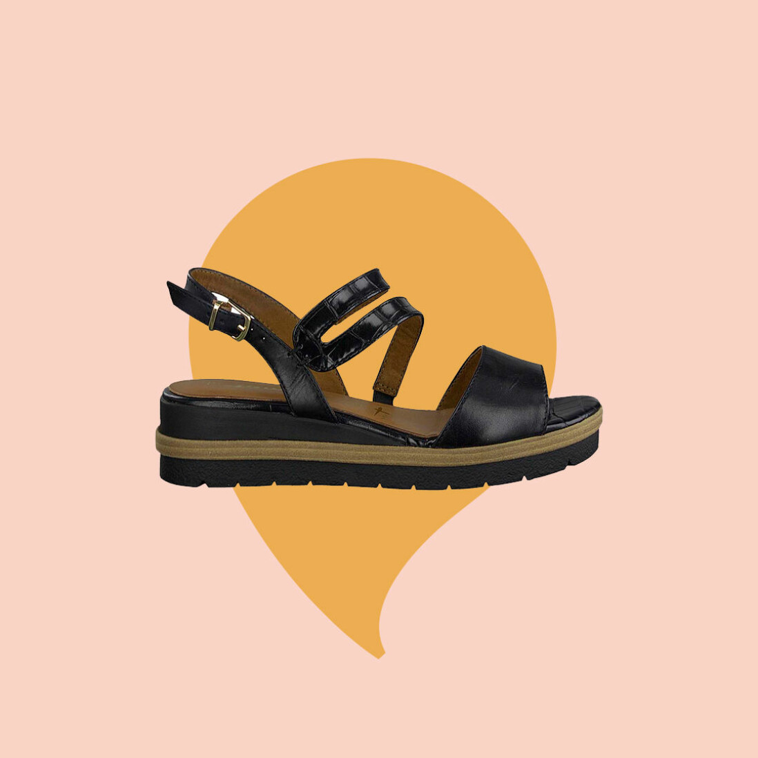 Svart sandal