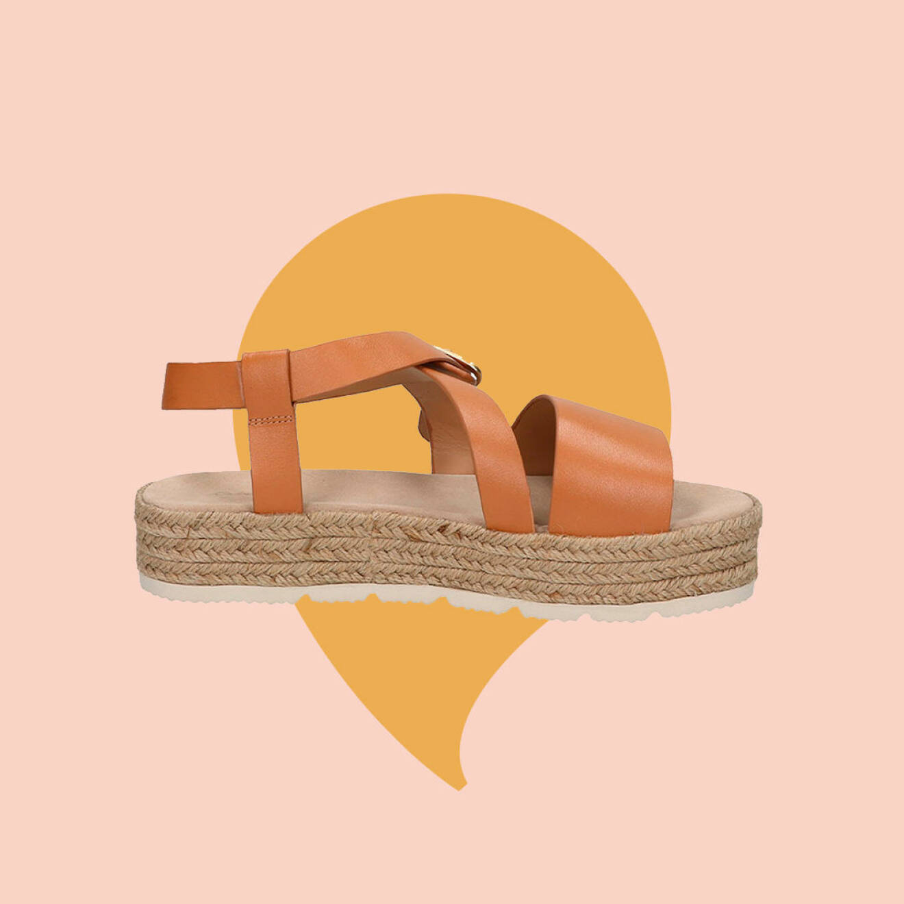 Orange sandaler