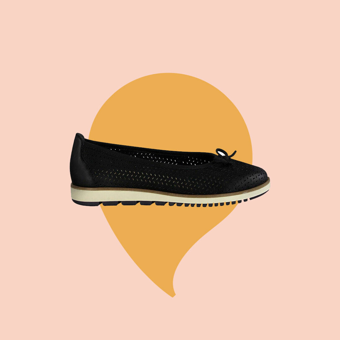 Svarta luftiga sandaler