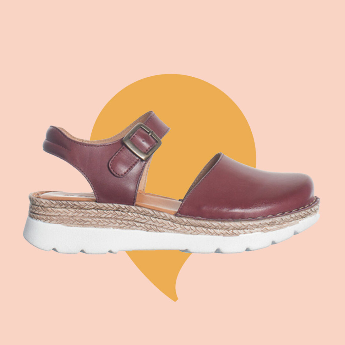 vinröda sandaler