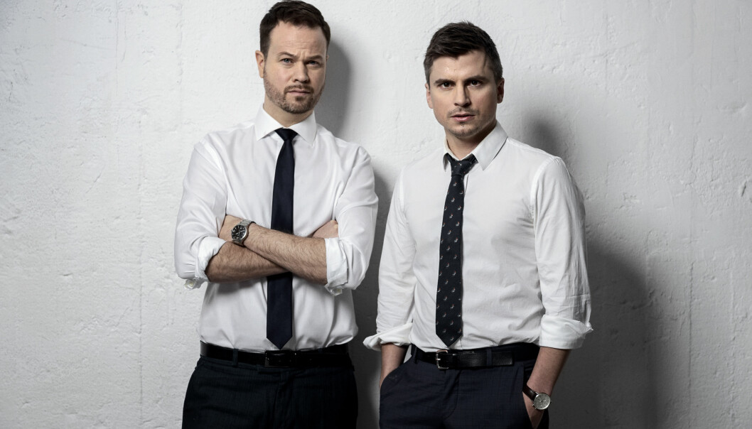 Anton Berg och Martin Johnson gör serie om Knutby för HBO. Foto: Viktor Fremling