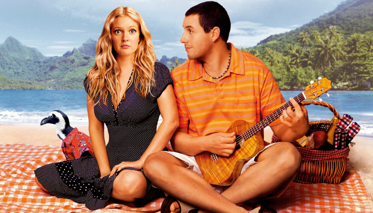 Drew Barrymore har minnesförlust efter en olycka och upplever ständigt nya dejter med Adam Sandler i <i>50 first dates</i>. Foto: TT Drew Barrymore och Adam Sandler i filmen 50 first dates.