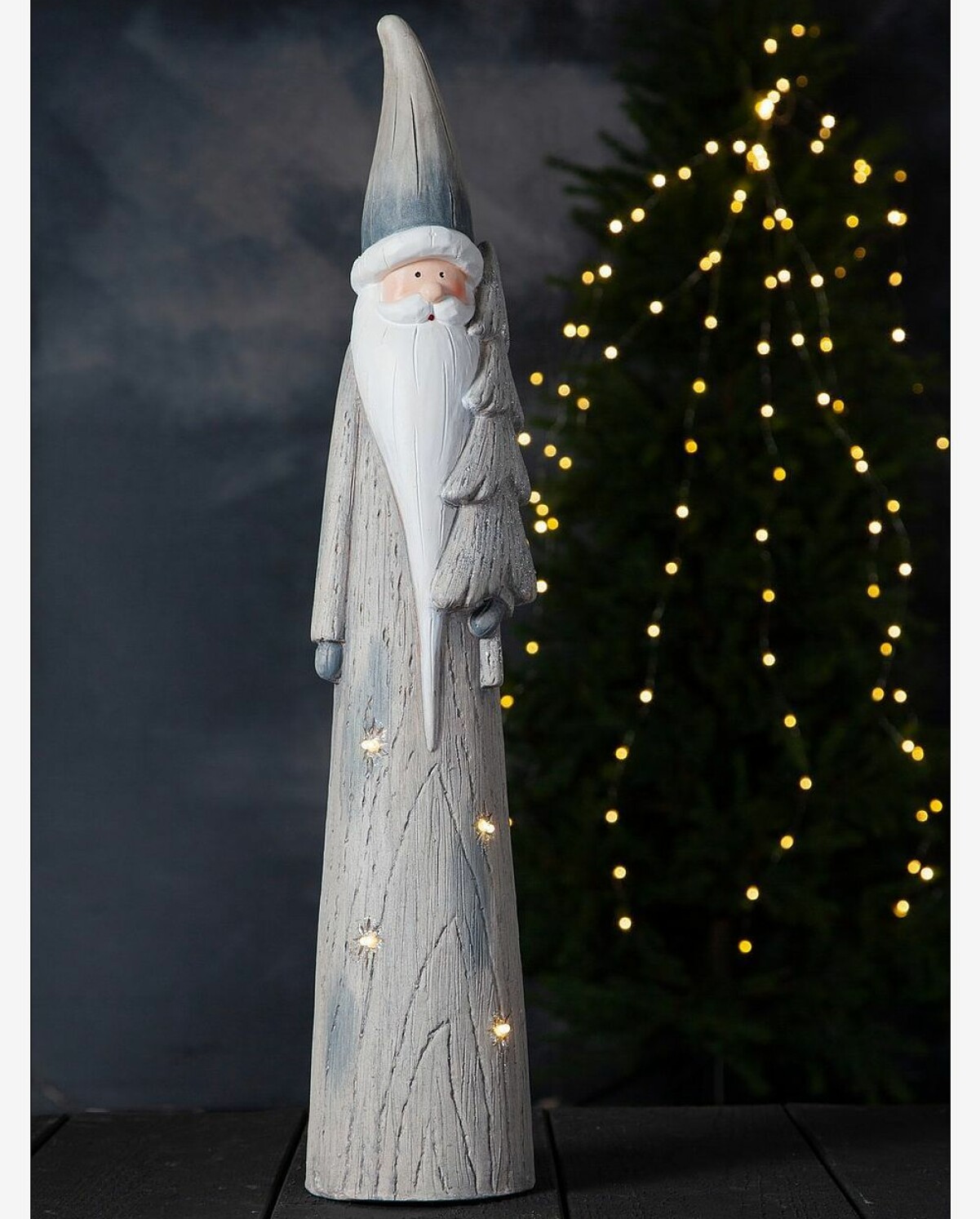 Stor tomte med inbyggd belysning, från Jotex