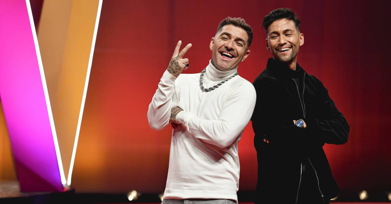 Mendez och Alvaro Estrella är två av artisterna i Melodifestivalen 2020.