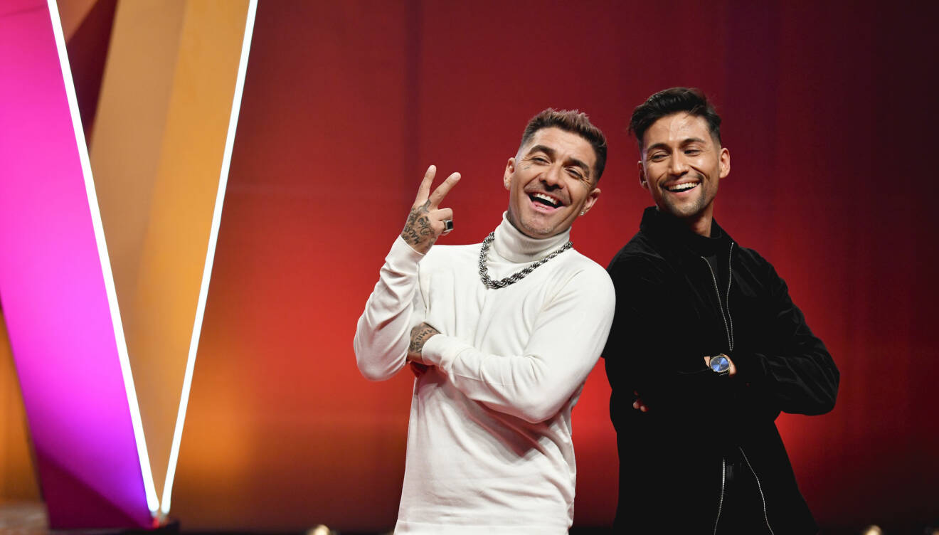 Mendez och Alvaro Estrella presenteras som tävlande i deltävling 2 av Melodifestivalen 2020.