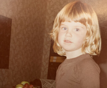 Frida Boisen . Frida Boisens privatbild som visar henne som liten flicka.