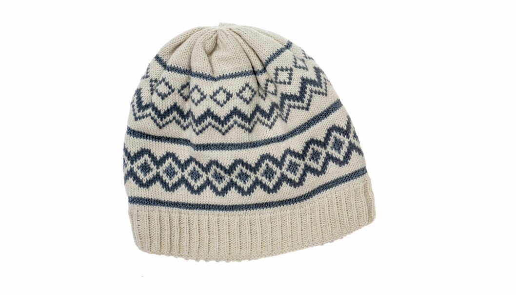 Stickad mössa.
