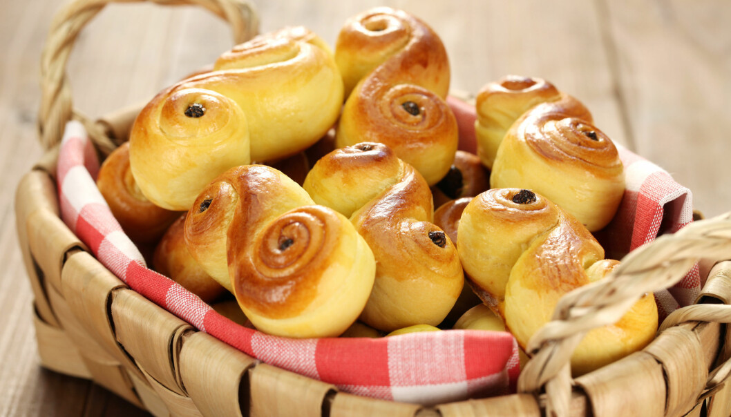 Djävulskatter? Nja, det namnet beror nog på en språklig missuppfattning. Foto: TT/Shutterstock Lussekatter äts på luciadagen.