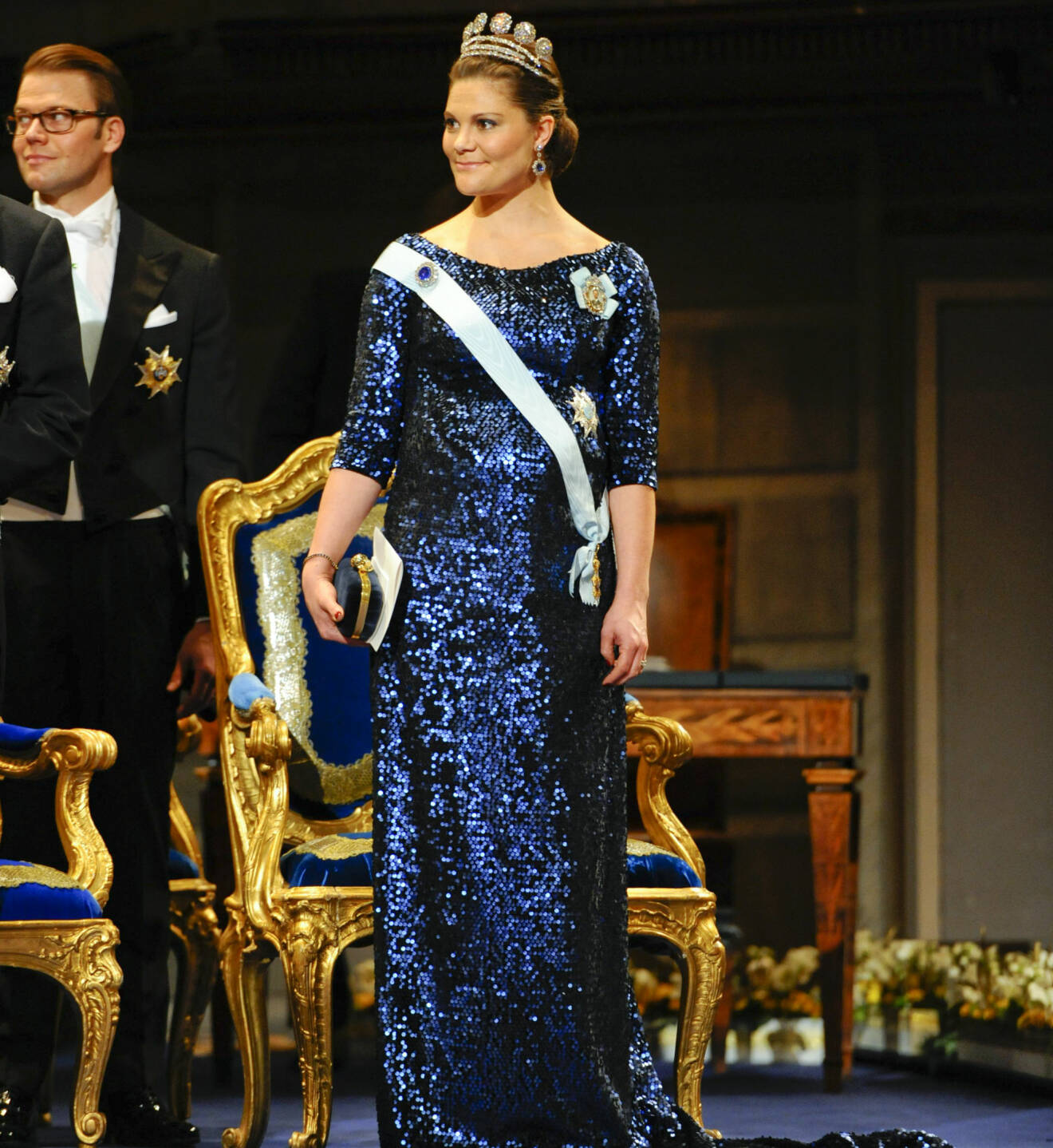 Kronprinsessan Victoria under utdelningen av Nobelpriset i Stockholm 2011.