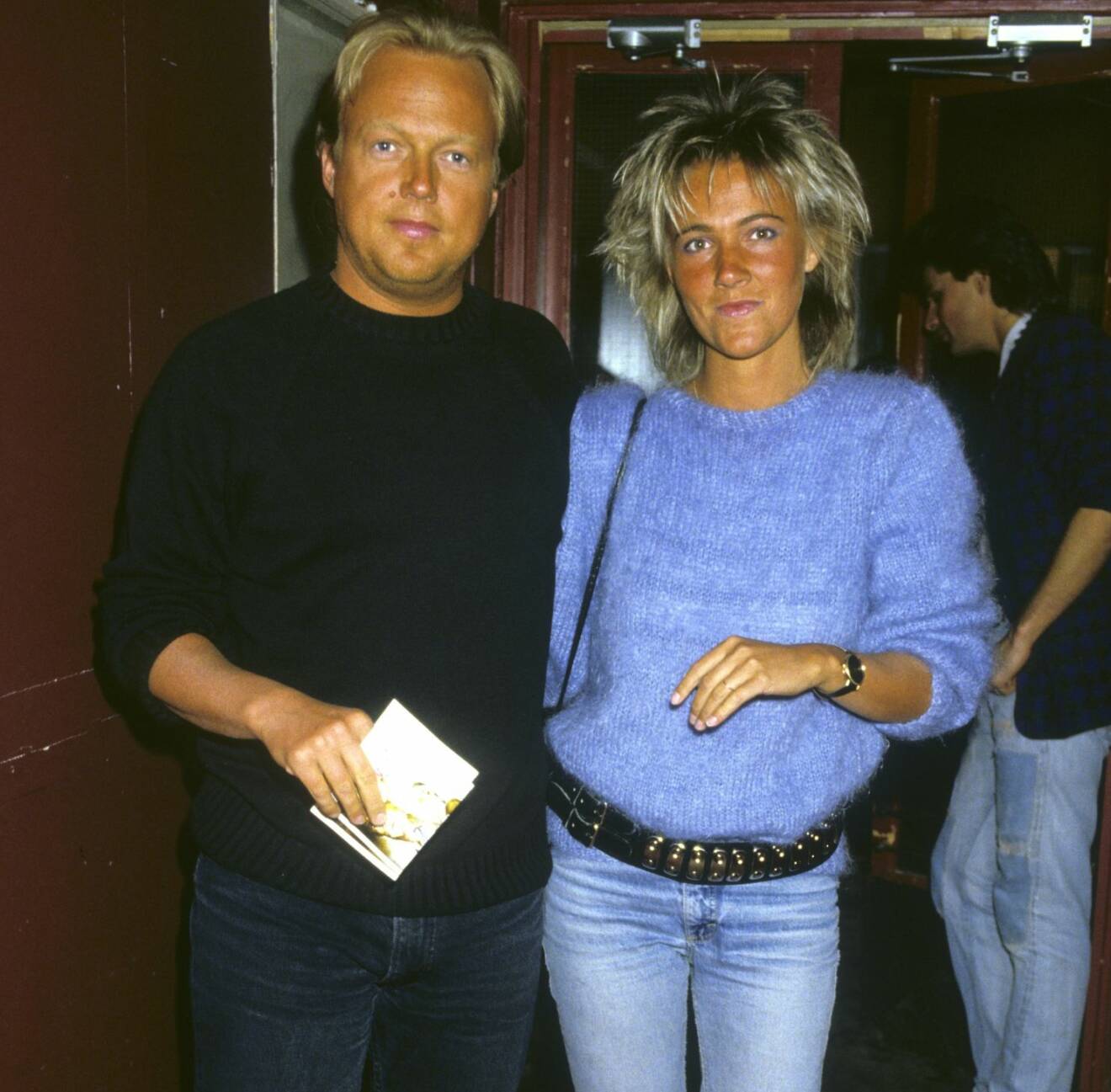 Lasse Lindblom och Marie Fredriksson under 80-talet.