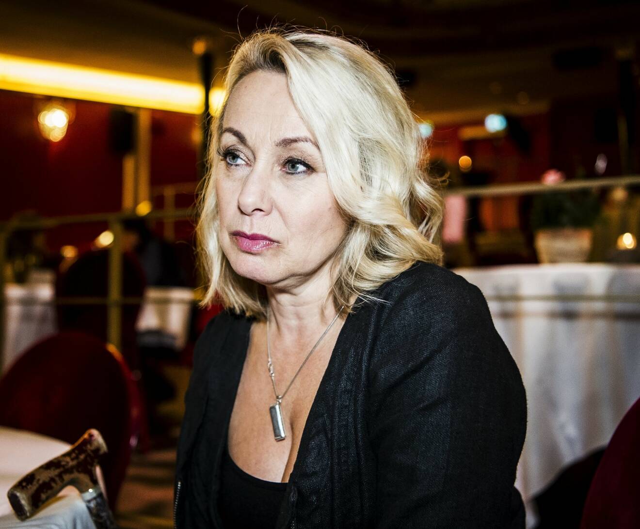 Louise Hoffsten på pressträff inför Så mycket bättre 2018.