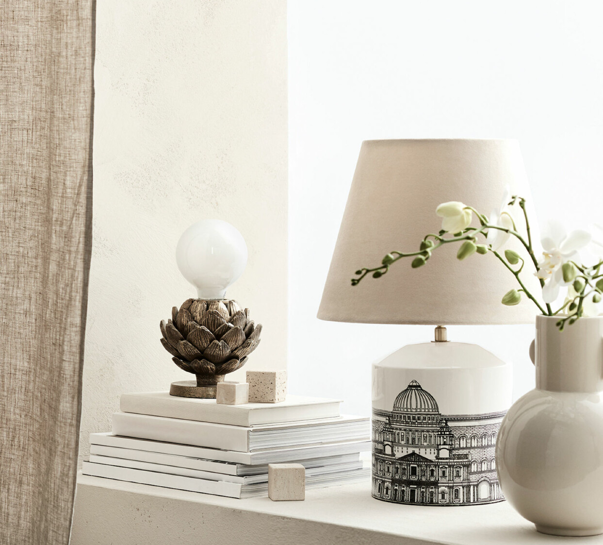 Lampfot med tryckt motiv, från H&M Home