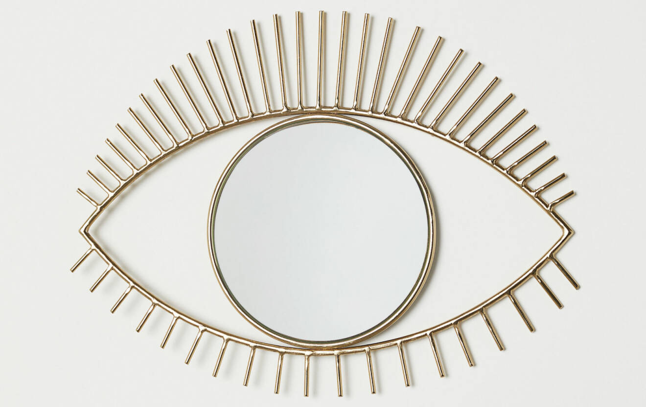 Spegel i form av ett stort öga, från H&amp;M Home