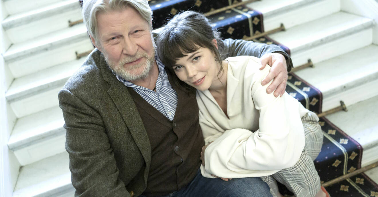 Rolf Lassgård och Hedda Stiernstedt i filmen Min pappa Marianne.