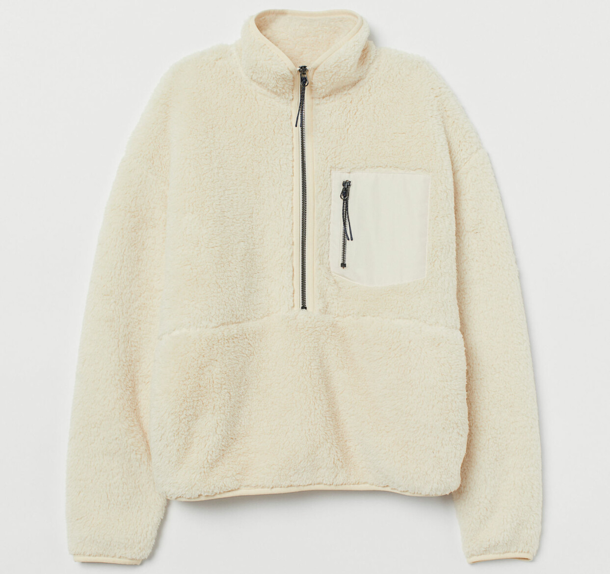 Offwhite jacka pile, från H&M