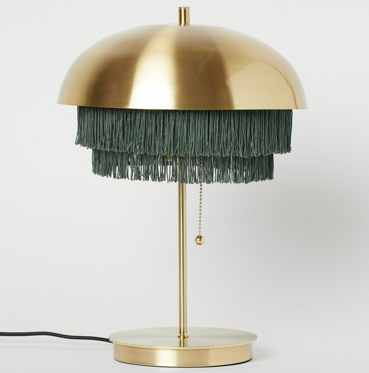 Metallampa med fransar, från H&M Home