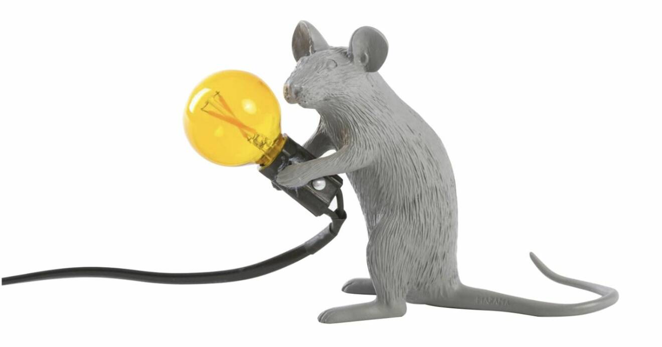 Lampa i form av en råtta, från Seletti