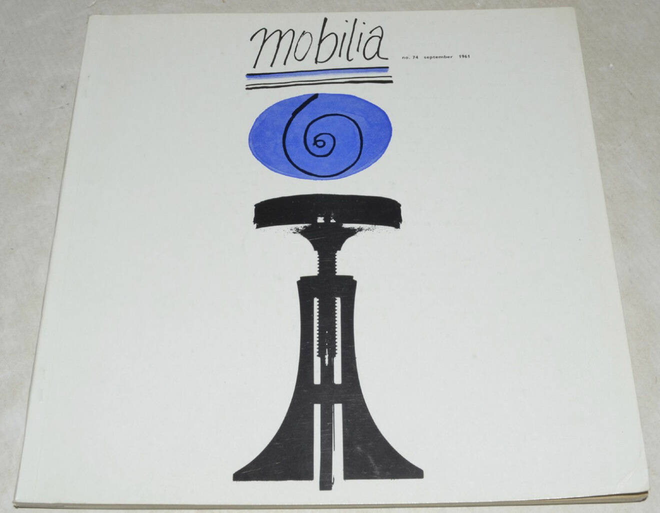 Omslaget till nummer 74 från år 1961 av Mobilia.