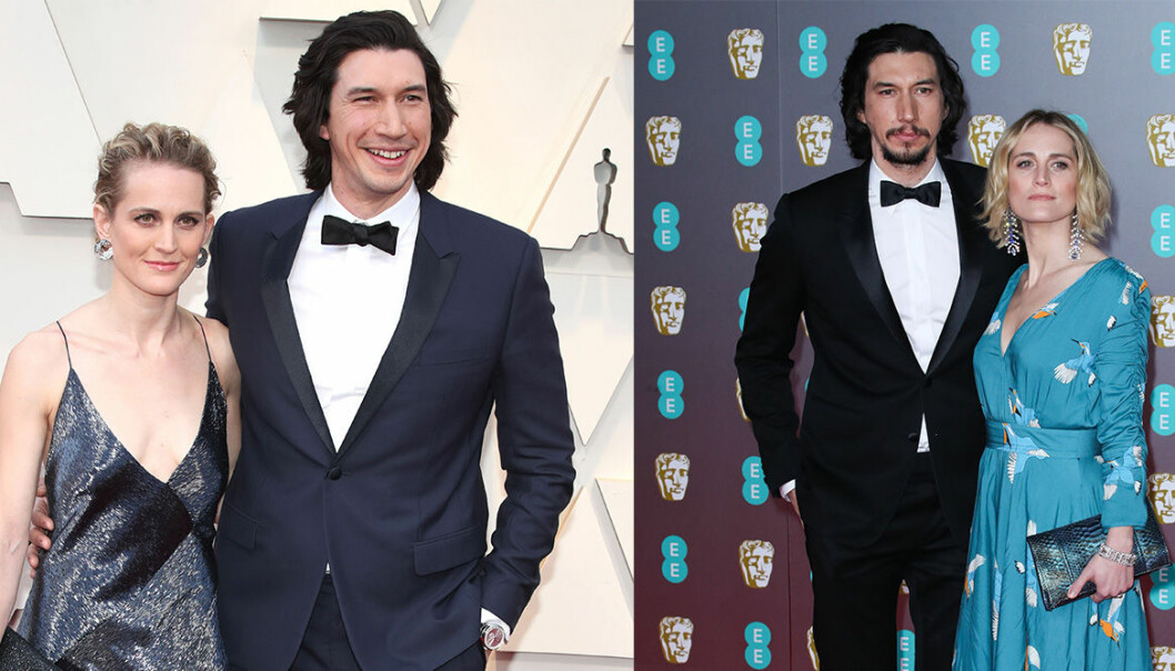 För att det skulle vara någon skillnad mellan åren sparade Adam Driver ut ett skägg. Adam Driver på Oscarsgalan genom åren.