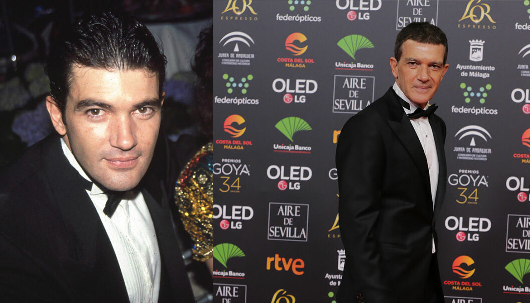 Kan det vara samma smoking 1992 och 2020? Antonio Banderas på Oscarsgalan genom åren.