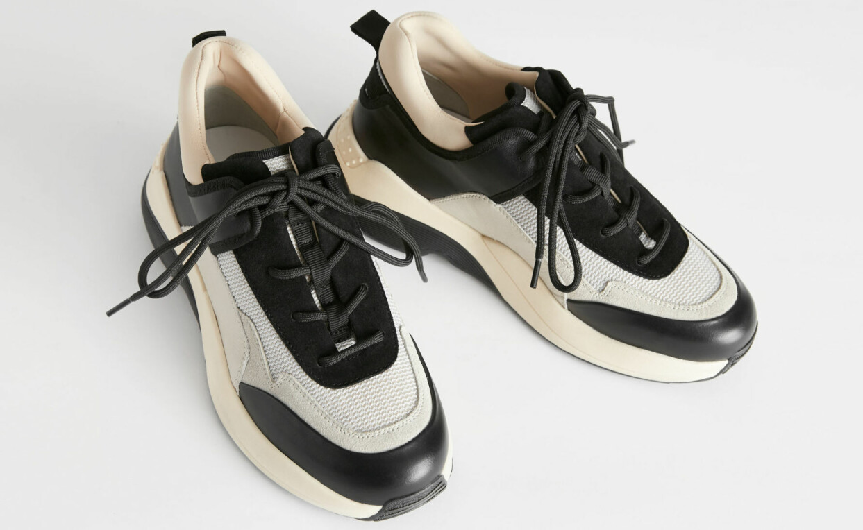 Flerfärgade sneakers i skinn, från & Other Stories