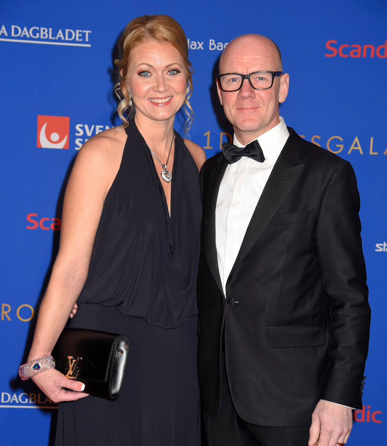 Christina Samuelsson och Tony Rickardsson på Idrottsgalan i Globen, Stockholm, 2019.