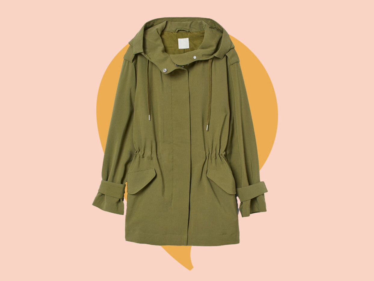 Grön parkas från H&M.