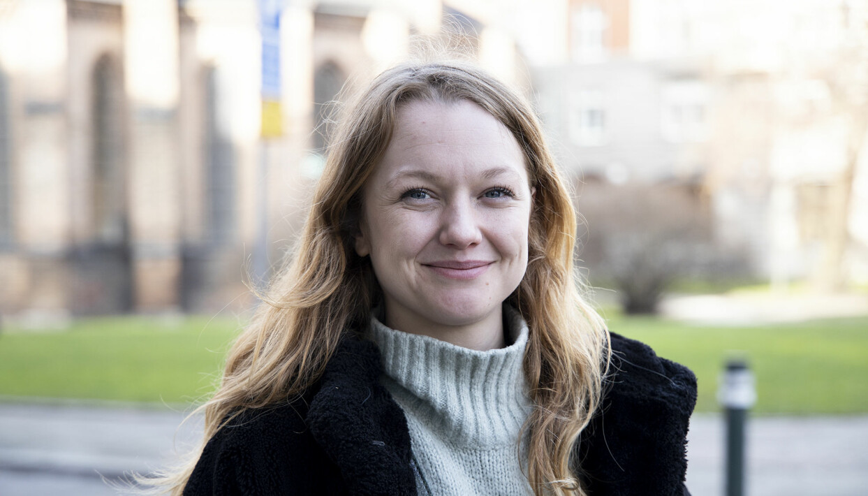 Ottilia Madsen. Foto: Cim Tjäderborn. Porträtt av Ottilia Madsen som berättar om vad hon tycker om alla hjärtans dag.