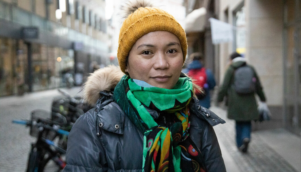Melody Enerlan. Foto: Cim Tjäderborn. Porträtt av Melody Enerlan som berättar om vad hon tycker om alla hjärtans dag.