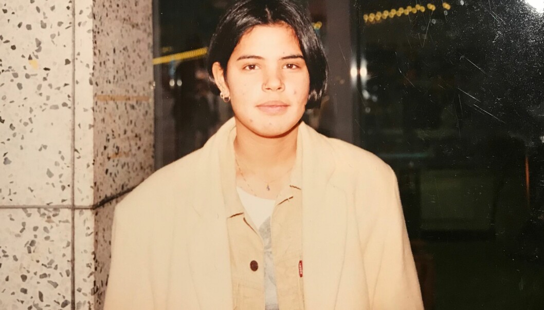 Här har Josselin, då 18 år, precis blivit släppt ur häktet. Foto: Privat Josselin Freytes Peña i Stockholm.