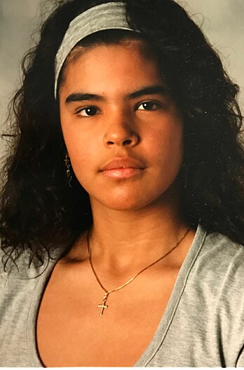 Josselin Freytes Peña var 14 år när hon tog över ansvaret för sina syskon. Foto: Privat Josselin Freytes Peña som 14-åring i Husby.