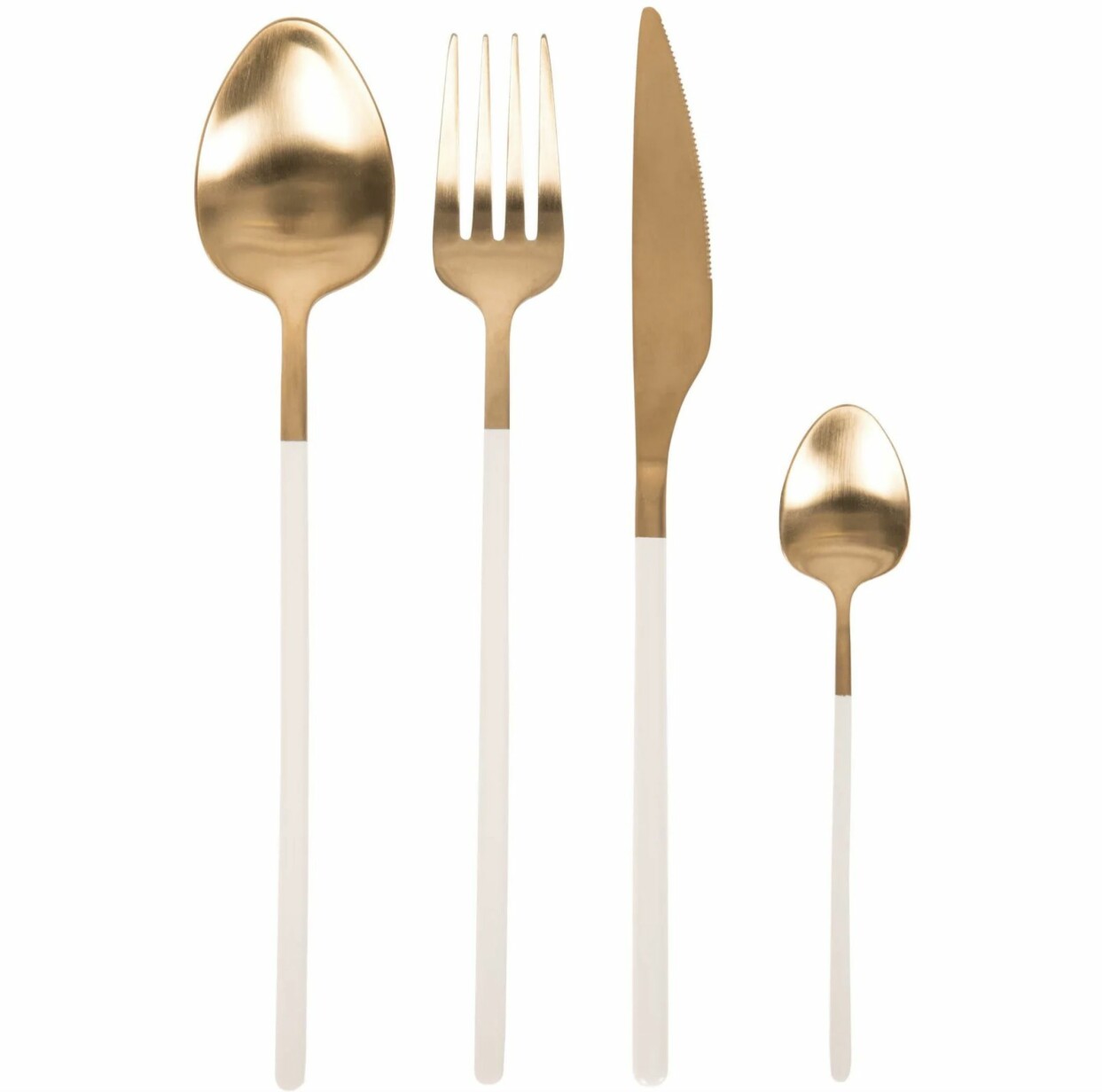 Bestickset i guld och vitt från Lagerhaus