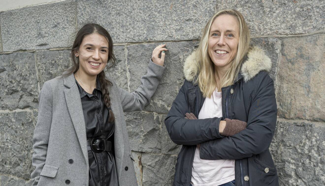Emilija och Pernilla från projektet Frysbox.