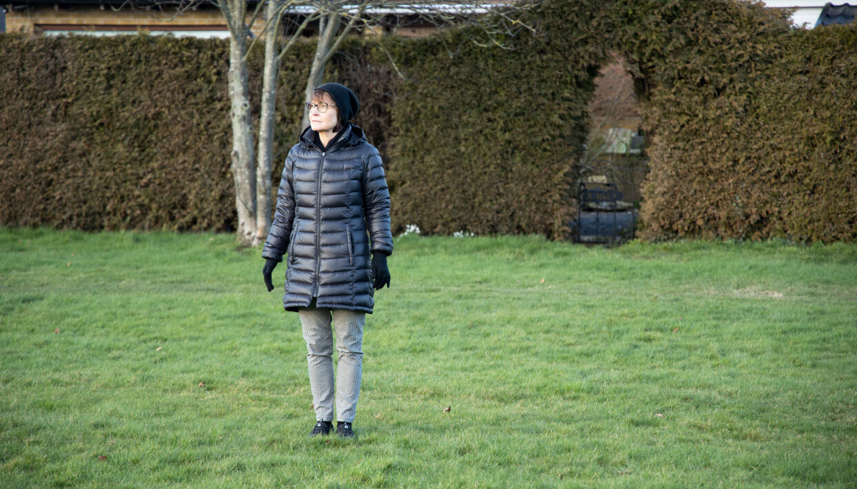 I dag känner Katharina stor lycka över att kunna vara ute i naturen och promenera igen. Katharina Berggren i Helsingborg.
