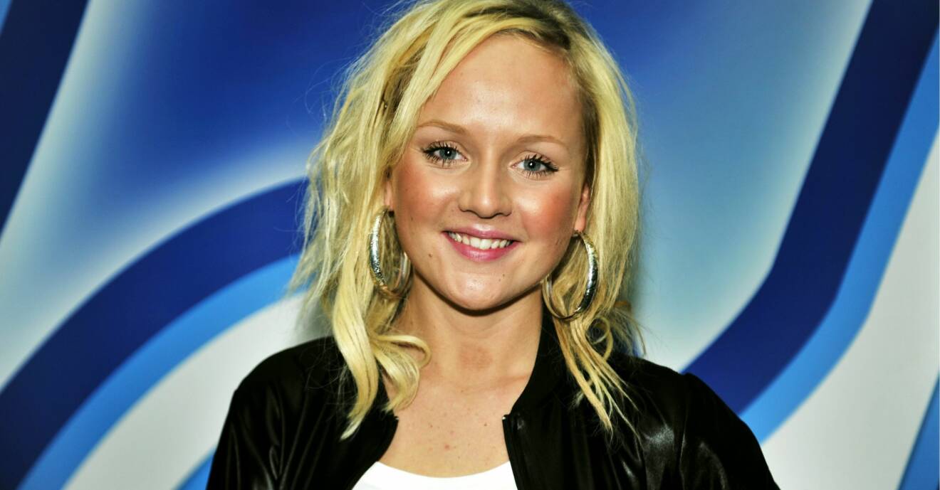 Sångerskan Anna Bergendahl när hon var med i Idol 2008.