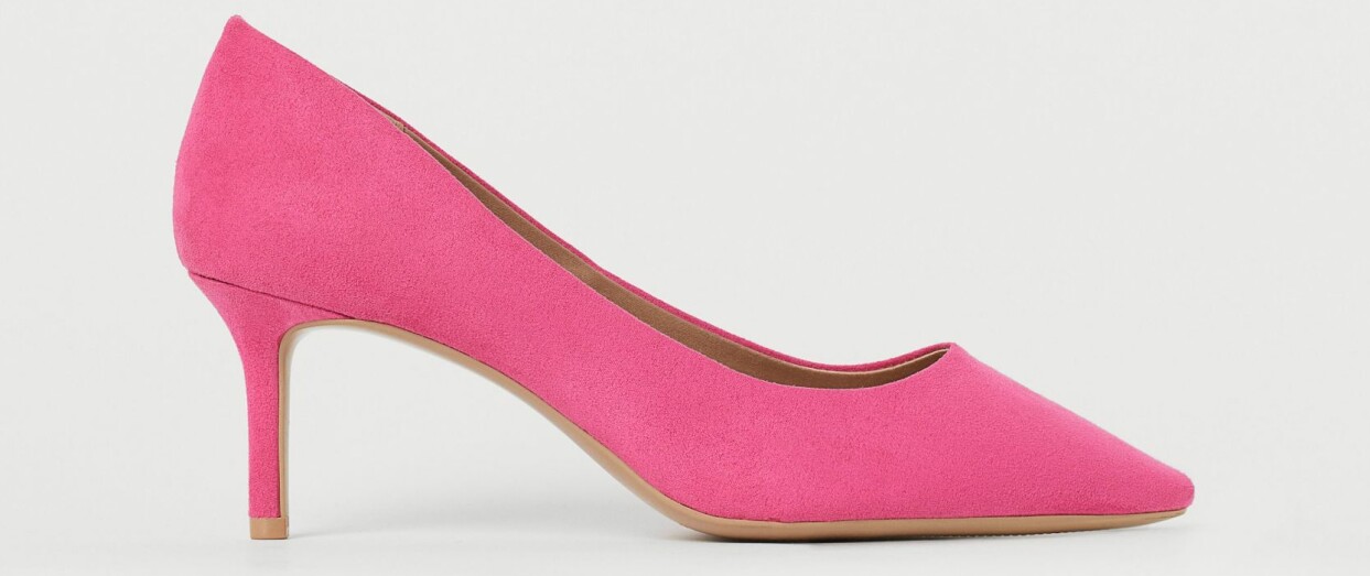 Rosa pumps från H&M