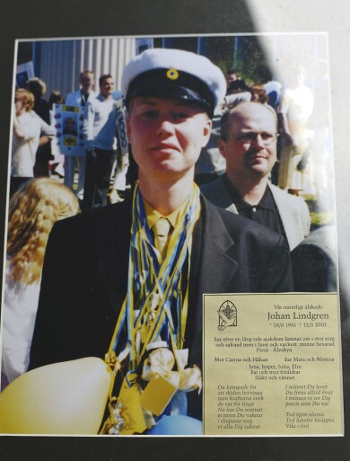 Johan blev bara 28 år gammal. Privatbild av Johan som bara blev 28 år och dog i ms.