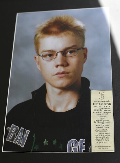 Och Jens blev bara 26 år. Privatbild av Jens som bara blev 26 år gammal.