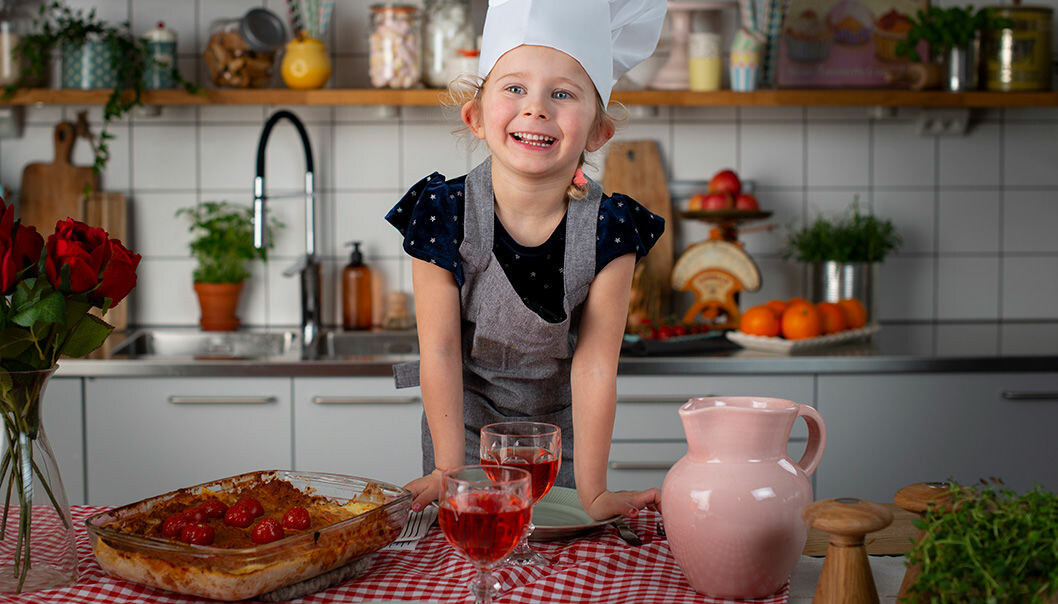 Cleo lagar vegetarisk lasagne.