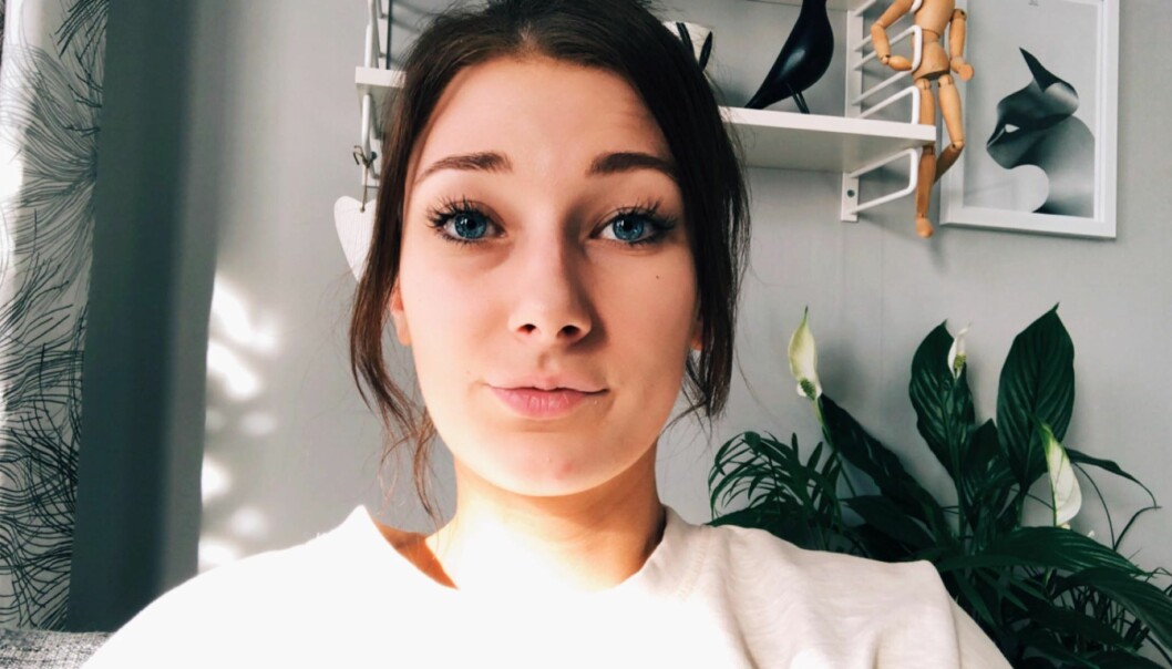 Jasmine Ståhl har förlorat jobbet när kunderna uteblev från butiken där hon hade en provanställning. Foto: Privat Jasmine Ståhl i Karlskrona.