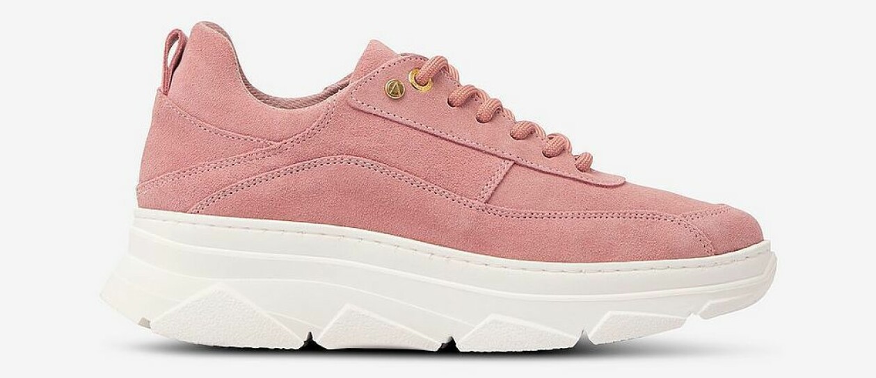 Mocka-sneakers med kilformad plattformsula, från Agnes Cecilia