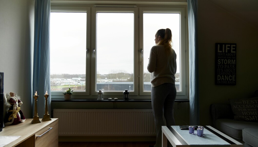 Jessica har själv aldrig använt droger. Foto: Stefan Lindblom Jessica som suttit i fängelse är fri nu.