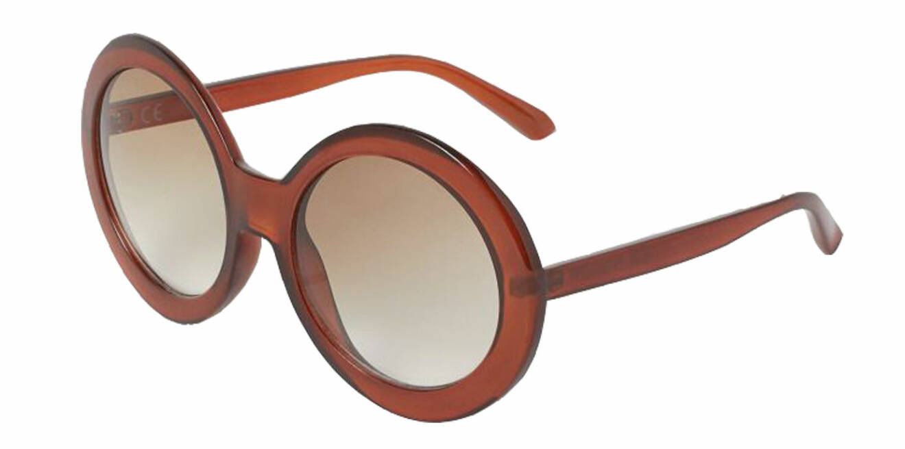 Stora runda, bruna solglasögon från H&amp;M