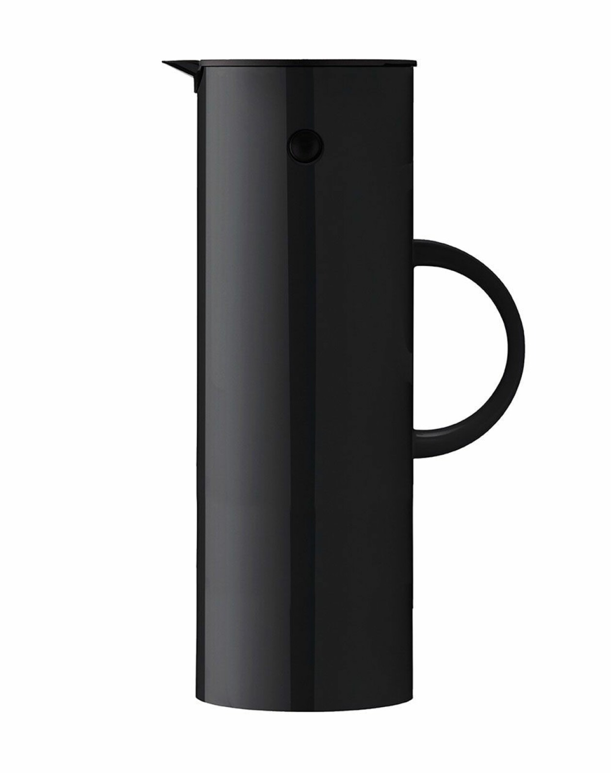 Svart kaffetermos.