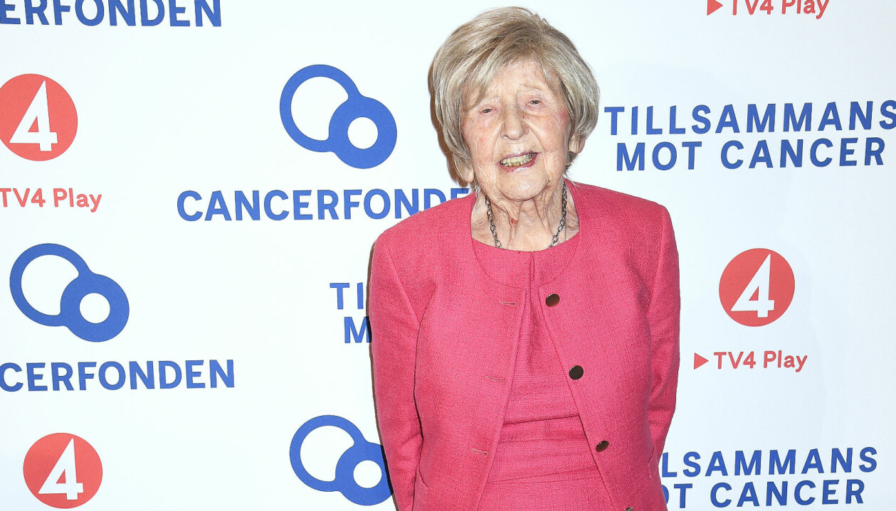I januari 2020 gick Dagny Carlsson på galan Tillsammans mot cancer i Stockholm. Foto: Karin Törnblom/TT Dagny Carlsson på galan Tillsammans mot cancer i Stockholm 2020.