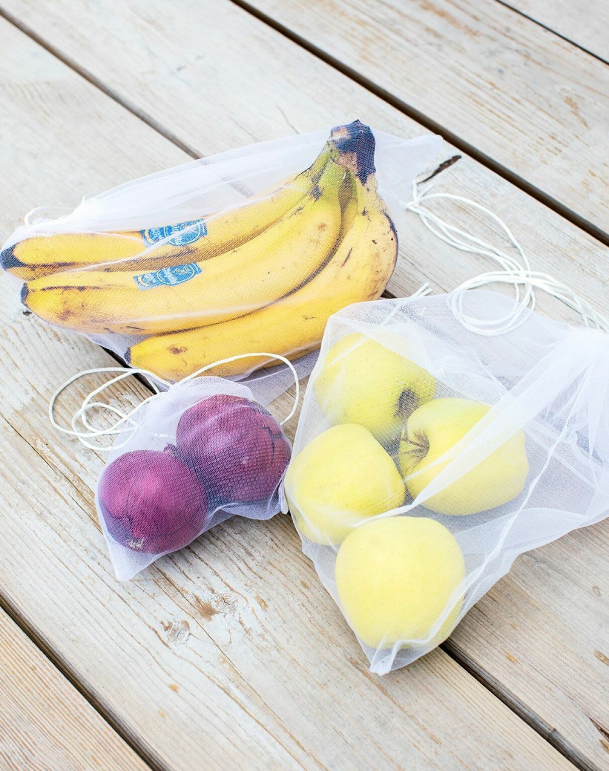 Nätpåsar till frukt och grönsaker.