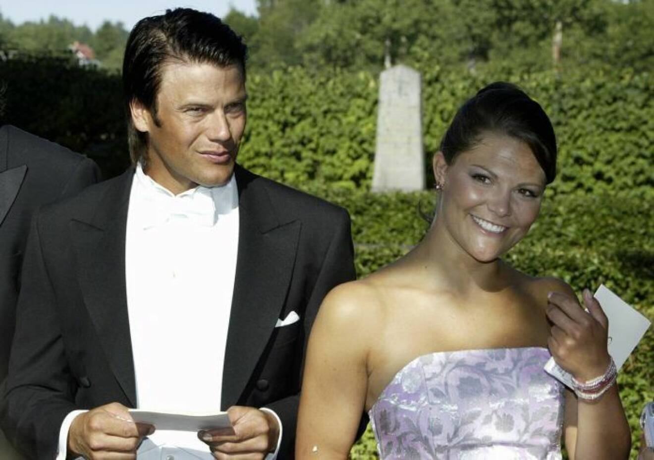 Victoria och Daniel på Andrea Brodins bröllop år 2003.